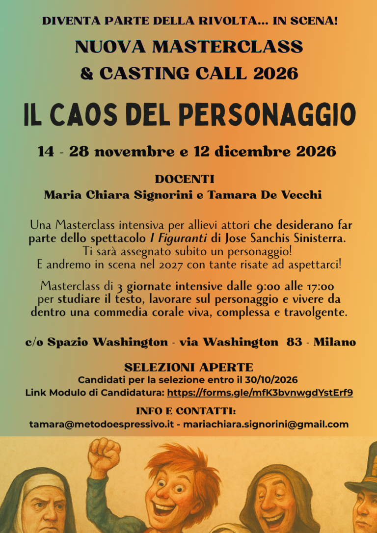 Masterclass Figuranti Casting Call 2026 (2)